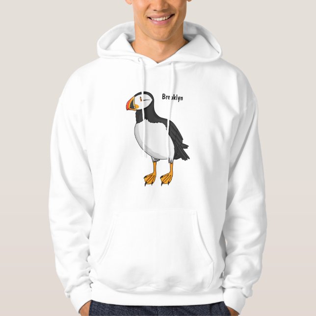 Atlantische Puffsillustrierung Hoodie (Vorderseite)