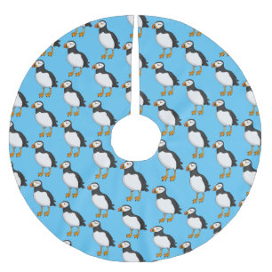 Atlantische Puffsillustrierung Polyester Weihnachtsbaumdecke