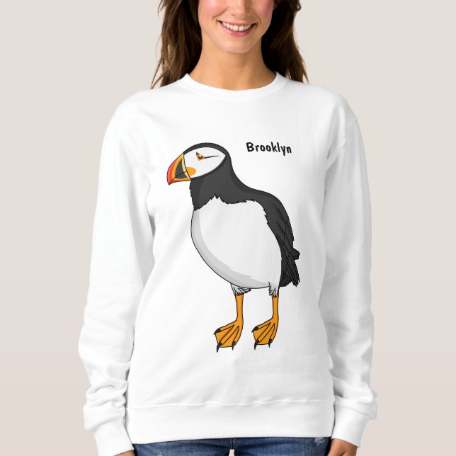 Atlantische Puffsillustrierung Sweatshirt (Vorderseite)