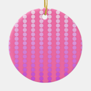 Atlantische Punkte - rosa und orchid Keramikornament