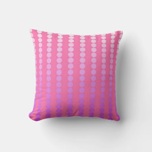 Atlantische Punkte - rosa und orchid Kissen