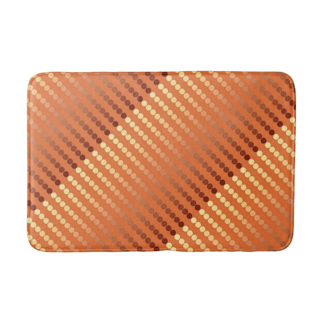 Atlantische Punkte - Rost und Gold Badematte (Vorderseite)