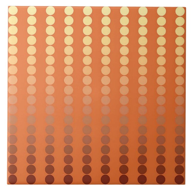 Atlantische Punkte - Rost und Gold Fliese (Vorderseite)