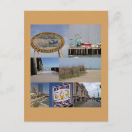 Atlantische Stadt FotoCollage Postkarte