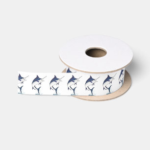 Atlantischer blauer Speerfisch 1,5 Zoll Satinband