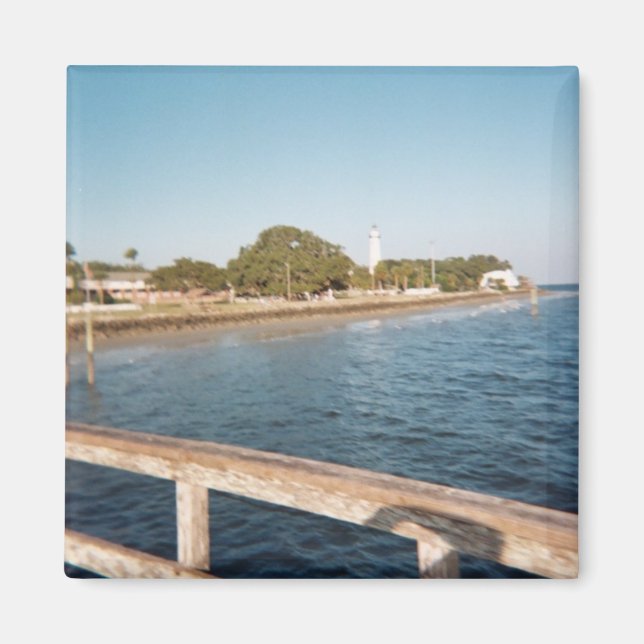 Atlantischer Blick auf einen Leuchtturm Magnet (Vorne)