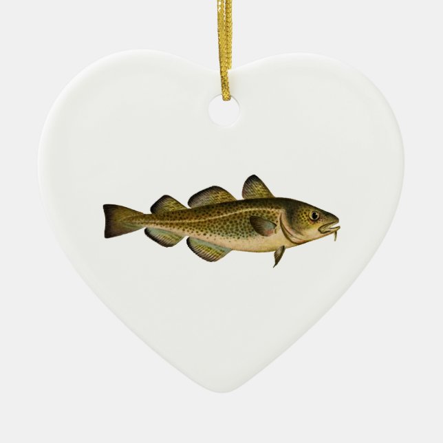 Atlantischer Kabeljau Keramikornament (Vorne)