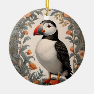 Atlantischer Papageientaucher William Morris Inspi Keramik Ornament