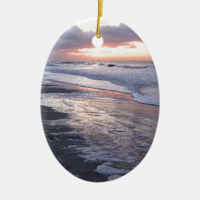 Atlantischer Sonnenaufgang Keramik Ornament (Vorne)