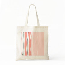 Atlantischer Streifen Rosa Tasche vertikal