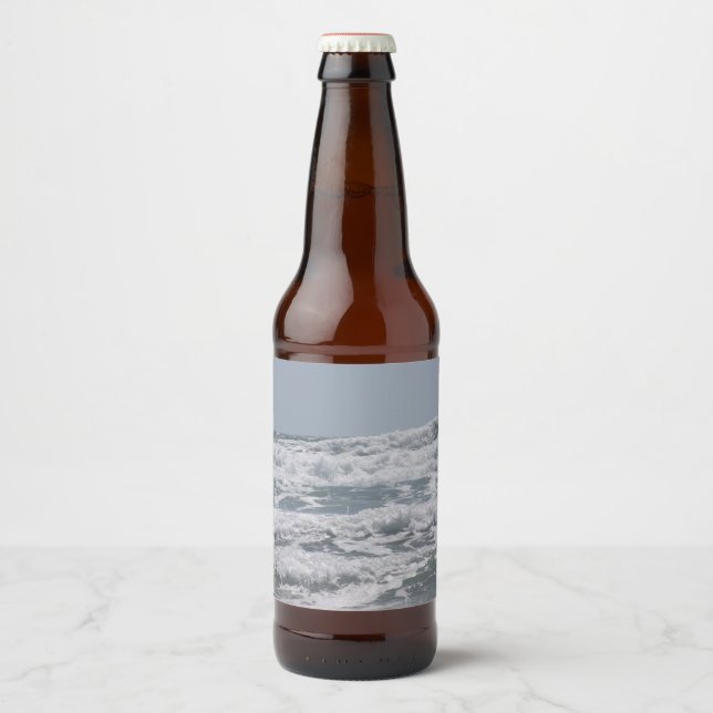 Atlantisches Flaschenetikett Bierflaschenetikett (Vorderseite)