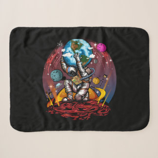 Atlas Astronaut Holding Earth Mars Galaxy Cosmic Sherpadecke