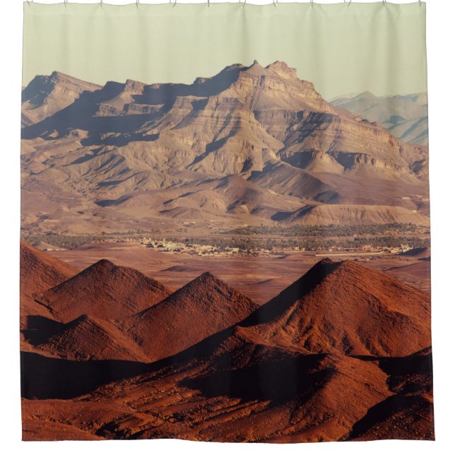 Atlas Berge Landschaften Marokko Landschaft Duschvorhang (Vorderseite)