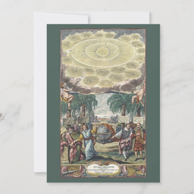 Atlas Coelestis von Doppelmaier, Vintag Astronomie (Vorderseite)