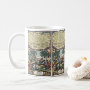 Atlas Coelestis von Doppelmaier, Vintage Astronomi Kaffeetasse