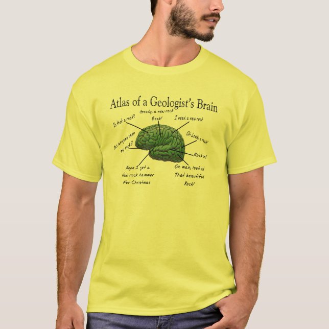 Atlas das Gehirn-lustigen der Geschenke eines T-Shirt (Vorderseite)