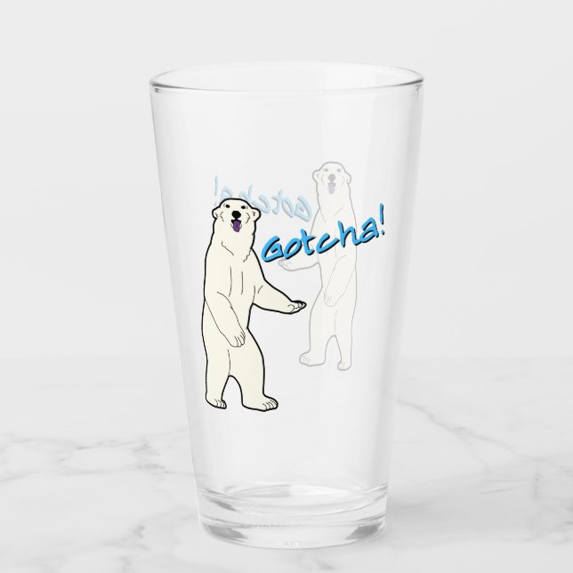 Atlas der freundliche Eisbär Glas (Vorderseite)