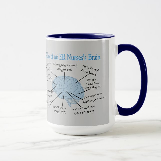 Atlas des Gehirns einer Krankenschwester  Tasse (Rechts)