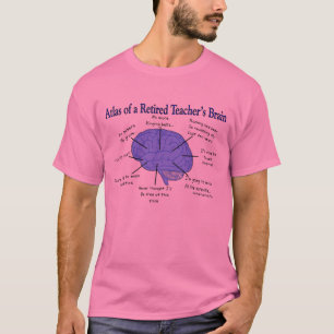 Atlas des Gehirns Gfits eines pensionierten T-Shirt