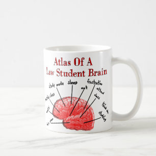 Atlas des Jurastudent-Gehirns Kaffeetasse