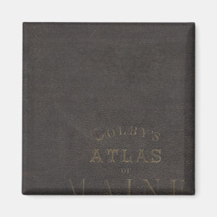 Atlas des Staat Maine Magnet