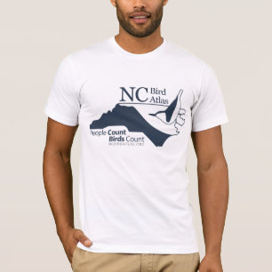 Atlas d'oiseaux NC - Grand logo de T-shirt