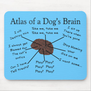 Atlas eines Hundehirns Mousepad