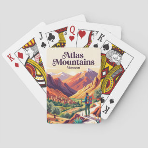 Atlas-Gebirge Marokko Spielkarten