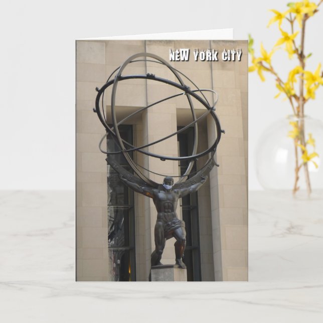 Atlas Holding the Heavens - Karte (Gelbe Blume)