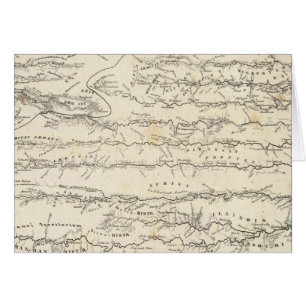 Atlas Karte der Flüsse