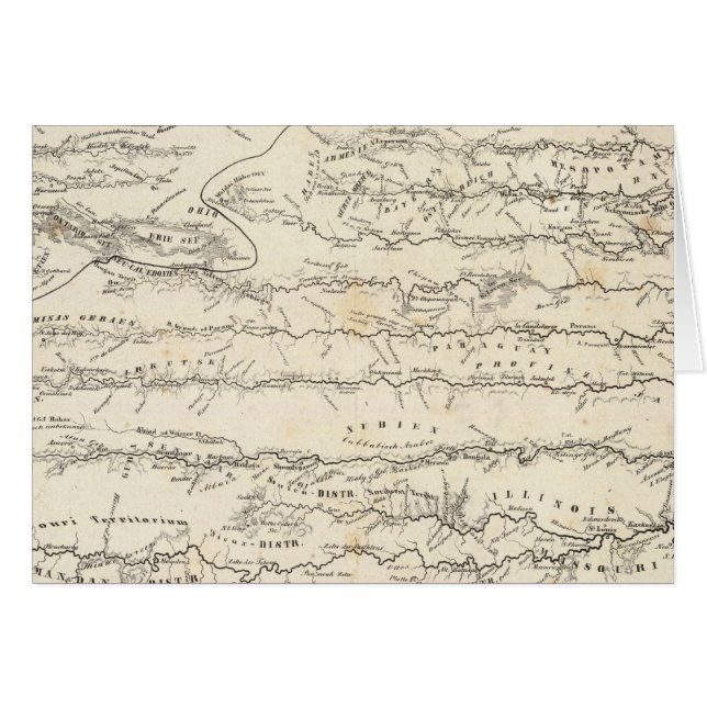 Atlas Karte der Flüsse (Vorderseite (Horizontal))