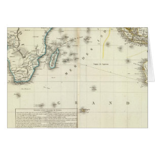 Atlas-Karte für den Indischen Ozean