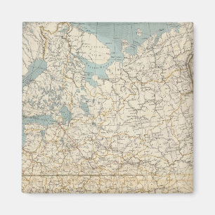 Atlas-Karte für Russland und Polen Magnet