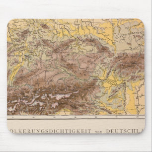 Atlas-Karte Mitteleuropas Mousepad