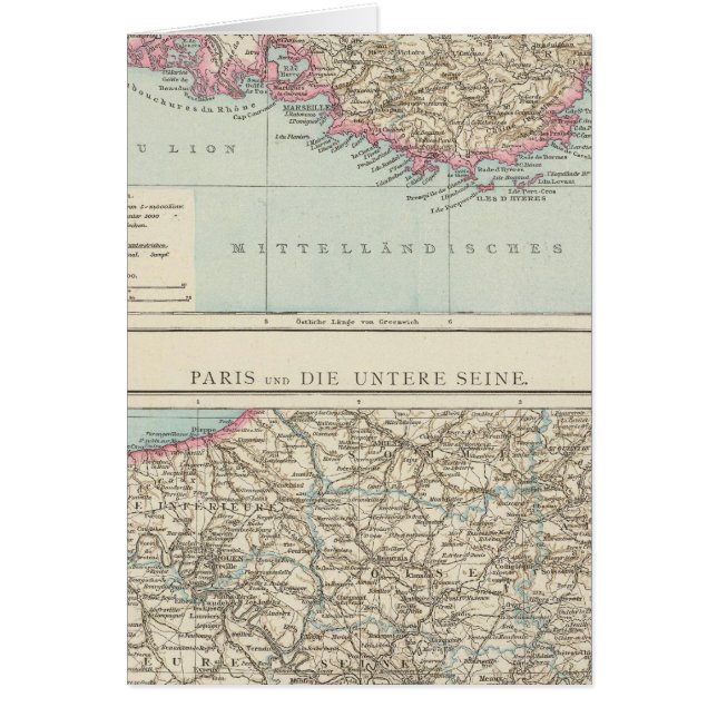 Atlas Karte von Frankreich (Vorne)