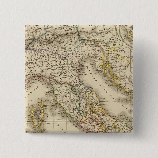 Atlas-Karte von Rom Button (Vorderseite)