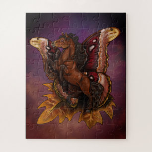 Atlas Moth Fairy Horse Poster