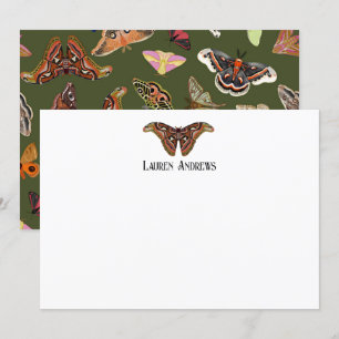 Atlas Moth Personalisiert Stationery Note Card Einladung