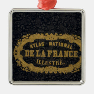 Atlas-nationales De Frankreich Silbernes Ornament