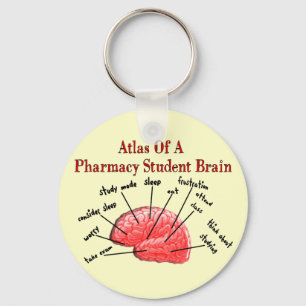 Atlas of a Pharmacy Student Brain Schlüsselanhänger