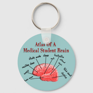 Atlas of Medical Student Brain Schlüsselanhänger