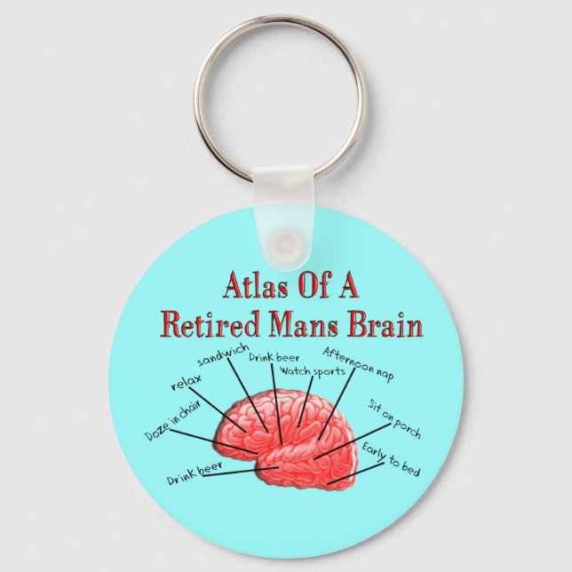 Atlas of Remüde Mans Brain Schlüsselanhänger (Vorderseite)