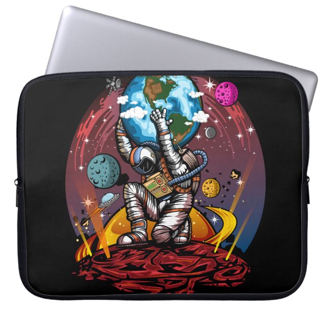 Atlas Space Man Laptopschutzhülle (Vorderseite)