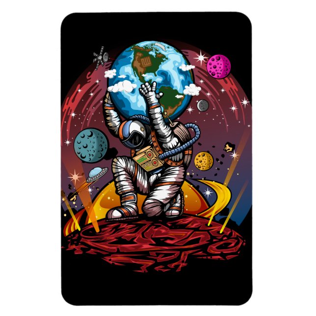 Atlas Space Man Magnet (Vertikal)