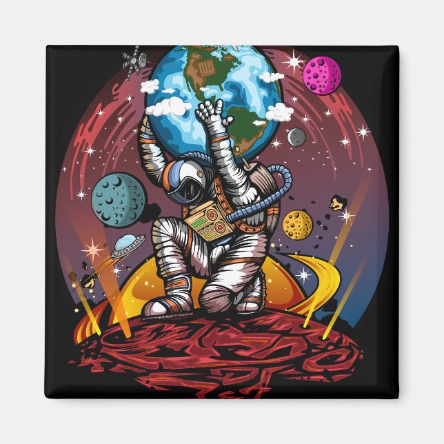 Atlas Space Man Magnet (Vorne)