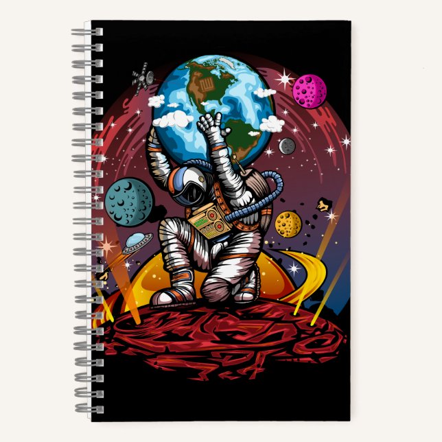 Atlas Space Man Notizbuch (Vorderseite)