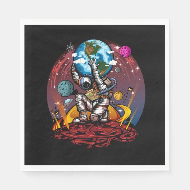 Atlas Space Man Serviette (Vorderseite)