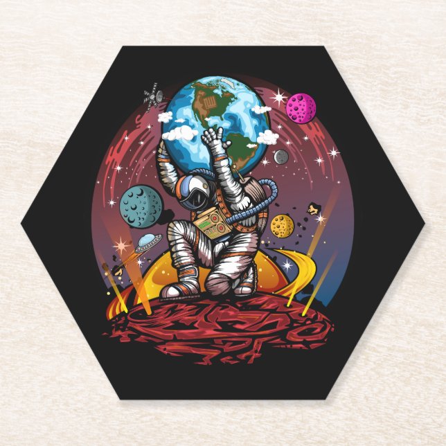 Atlas Space Man Untersetzer (Vorderseite)