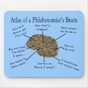 Atlas von eines Phlebotomists Gehirn Mousepad