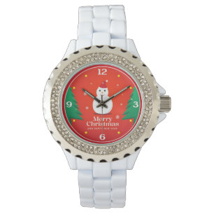 Atlas Weltraum Weihnachten Retro Humor 2025 Armbanduhr